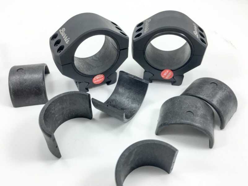 These Burris XTR Signature Rings have various inserts that allow you to "ramp" the scope for long-range shooting.