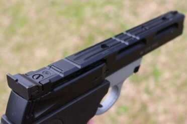 The Used Market--The Smith and Wesson 22A The Weaver Style Rail on the 22A.