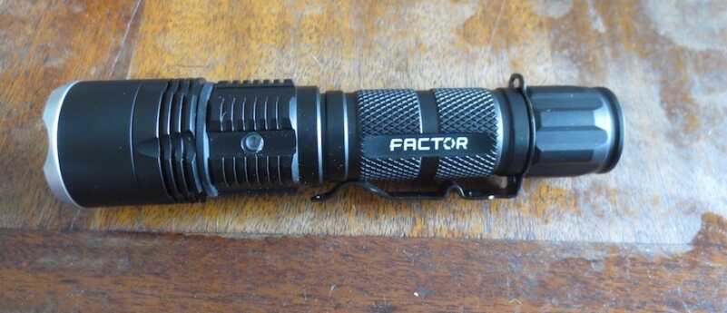 GunsAmerica Giveaway: Factor Flashlights The Cossatot XL. The big dog of the bunch. This one is the choice for LEOs and those with other tactical needs.