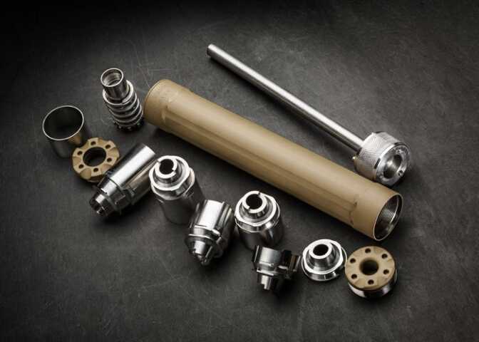 This one shows off the flat dark earth Cerakote option.