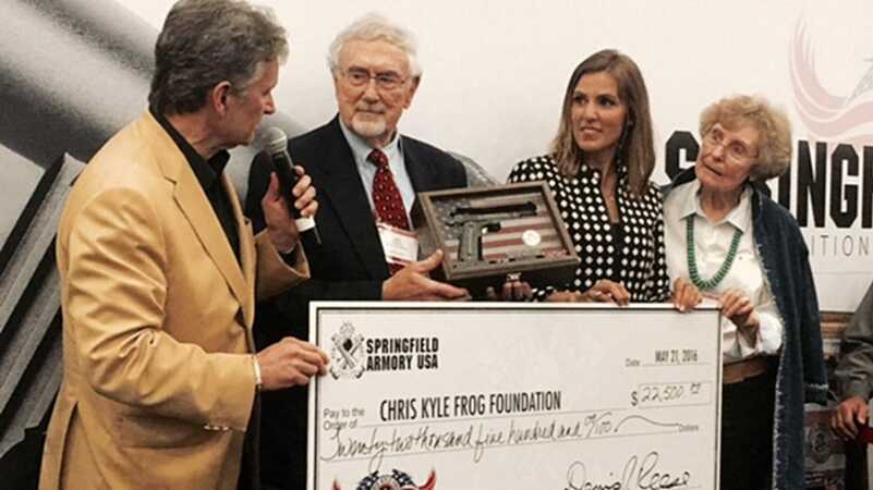 Chris Kyle Springfield 1911 Number 1 Raises K for Frog Foundation springfield_check chris kyle
