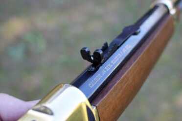 Closer look at the rear Marbles sight.