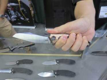 Zero Tolerance's Futuristic LE 0427 -- Blade Show 2016 Another hand shot.