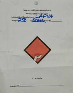 DRD Tactical Takedown Kivaari Semi-Auto .338 Lapua Magnum The author started out at 100 yards and got this sub-MOA group before he began pushing out to extended ranges.