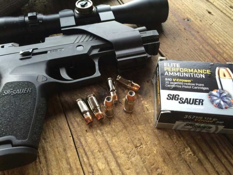 I mounted this Bushnell Elite Handgun Scope to see how the combo of the Sig P320 and V-Crown ammo would shoot. 