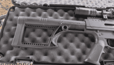 I'm sure there are some internals that are not made in house, but outwardly only the buttstock and handgrip are aftermarket. I like the stock, but it doesn't seem to adjust, and has no cheekpiece or rear peg that you can add. 