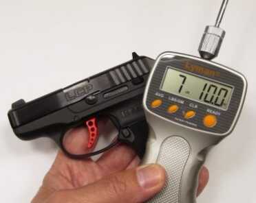 The trigger pull felt lighter to the author, it’s still between 7 and 8 pounds. 