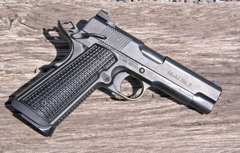 For those looking for .50-caliber punch in their EDC carry 1911, the custom No. 3 FRAG is an intriguing option.