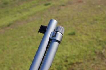 Turn the knob and pull up on the loading tube plunger for the first step in loading the Henry.