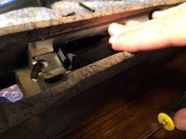 There aren’t any screws holding the magazine in place, but it’s more than secure once the action is installed. 