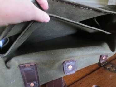 The smaller big pocket is where I put my MacBook Air. Fits perfectly. 