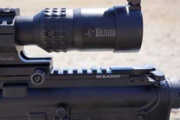 Note the 300 BLACKOUT chambering marking as well as the numbered picatinny slots.