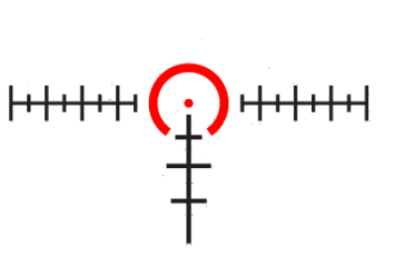 The Burris Ballistic AR reticle.