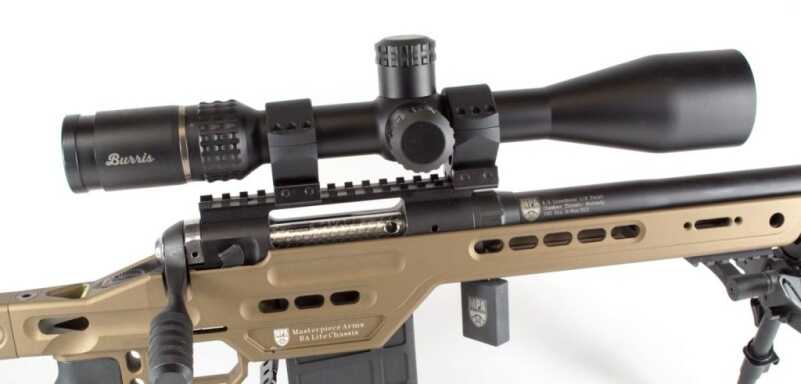 This Burris Veracity 4-20x50mm has a larger objective lens to help offset the exit pupil effects of higher magnification.