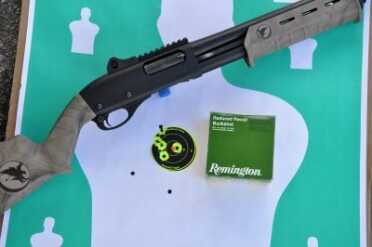 The author patterned the shotgun with a selection of buckshot, including this Remington 00 buckshot.