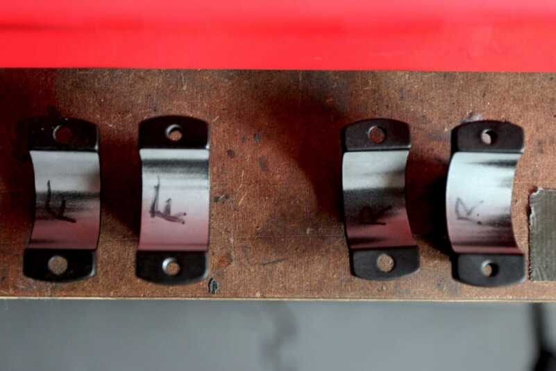 It's a good idea to mark lapped rings so they can be paired with the bottom portion. The marks on the inside of the ring stay hidden after mounting. 