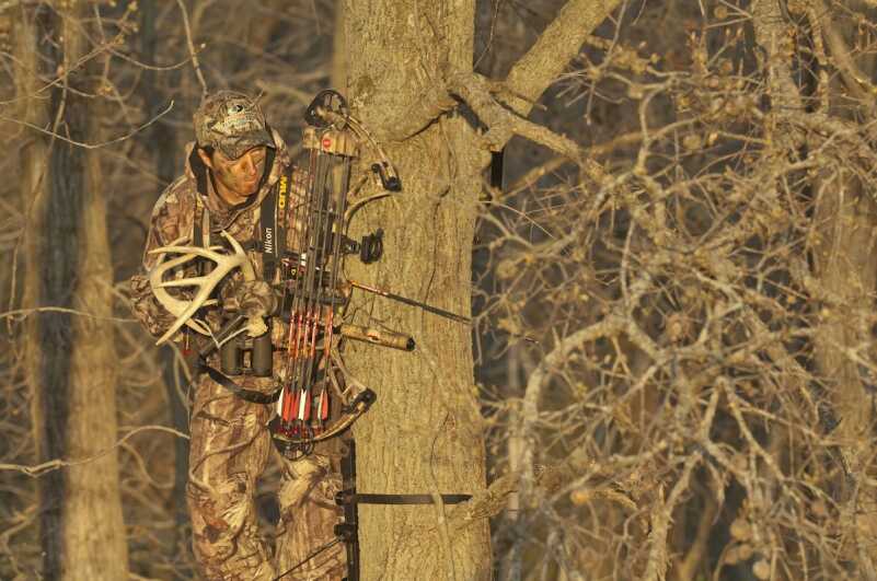 Most hunters prefer the tone of real antlers when rattling, though they can be more cumbersome to pack in to a stand.