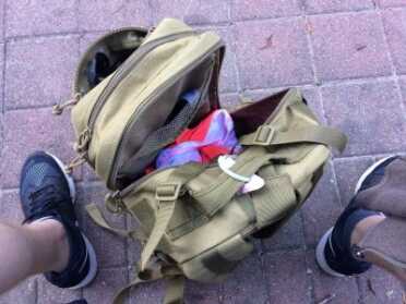 An Awesome Budget Pack — Exos-Gear Bravo Series Tactical Backpack I had just finished running the Urban Bourbon half marathon when I snapped this picture.