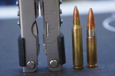 While the 5.56 (left) has a lot of great capabilities, working well out of a short barrel is not one of them. The 300 AAC Blackout (right) might be a great alternative.