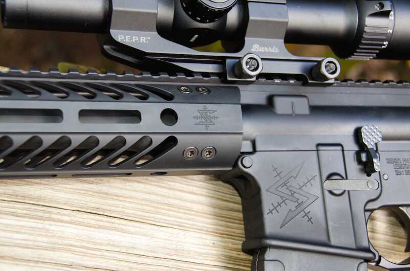 A 12-inch Seekins Precision MCSR M-LOK Free Float Handguard comes standard on the G.I.