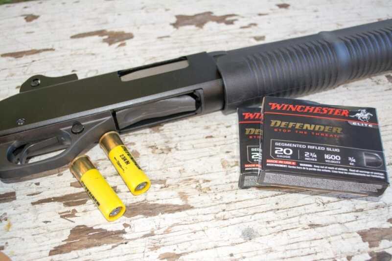 4 MSRP Stevens 320 20-Gauge Pump Home Defense Gun - Full Review Even these 1,600 feet per second Winchester Defender Segmenting Slugs were relatively tame to shoot in the 320.
