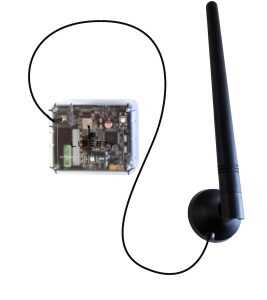 The SAFELERT system comes with an external antenna to attach to your safe to ensure a solid signal.