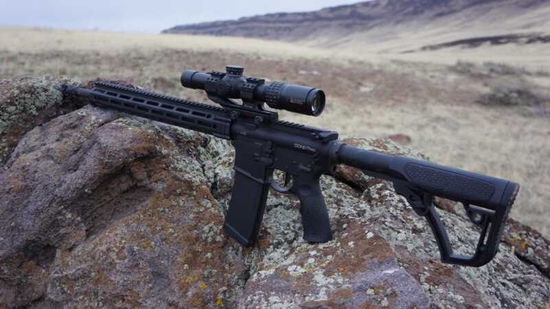 Packing an 18-inch barrel and an overall weight of just 7.4 pounds, the M4V7 Pro is a pleasure to handle and shoot.