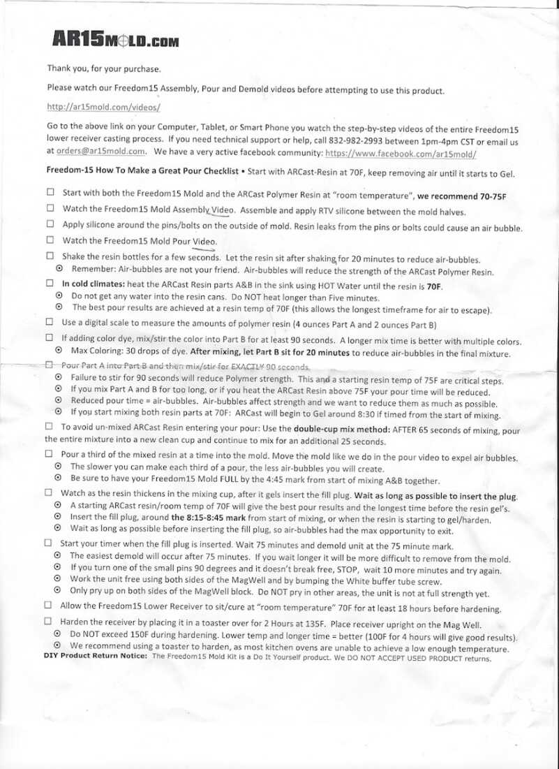 Epoxy AR-15 Mold Ghost Gun Kit  - Clay Eats Some Crow!