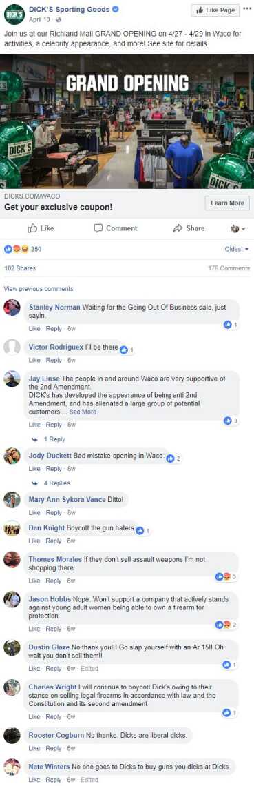 Dick’s Sporting Goods Reports 'Accelerated Decline' in Hunting Sales