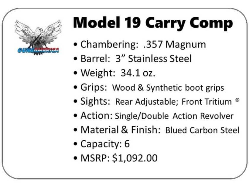 S&W Model 19 Carry Comp Rides Again!