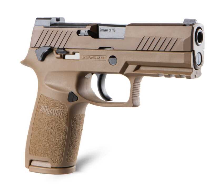 Sig Sauer P320-M18 with white background