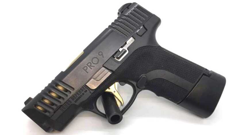 New Honor Defense Pro9 with Gold Accents and Two-Piece Trigger New Honor Defense Pro9 with Gold Accents and Two-Piece Trigger