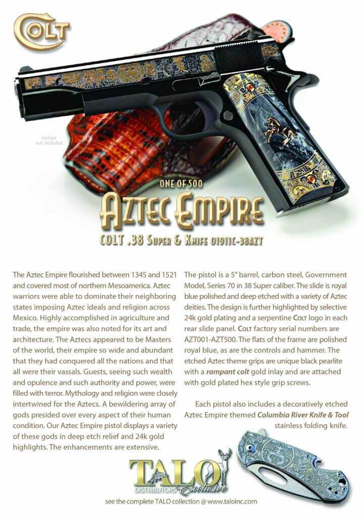 Colt and Talo Team Up on the Aztec Empire 1911 Limited Edition Colt and Talo Team Up on the Aztec Empire 1911 Limited Edition