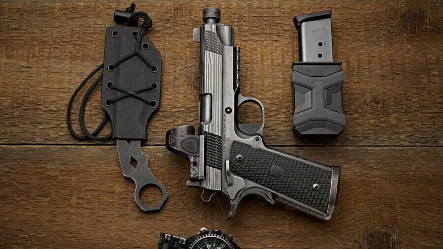 Cabot Guns Showcases their Hardened Damascus Finish on the New Apocalypse 1911