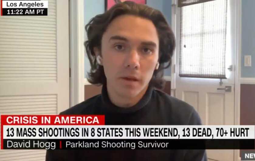 David Hogg on CNN. 