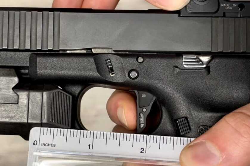 Velocity Glock 19 Trigger by Killer Innovations Killer Innovations Velocity Glock Trigger measured for travel 2