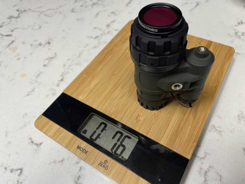 Tanto UANVM weight verification on digital scale closeup reading ounces
