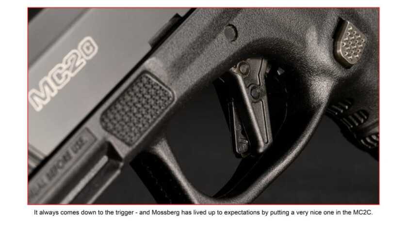 Mossberg MC2C trigger close up