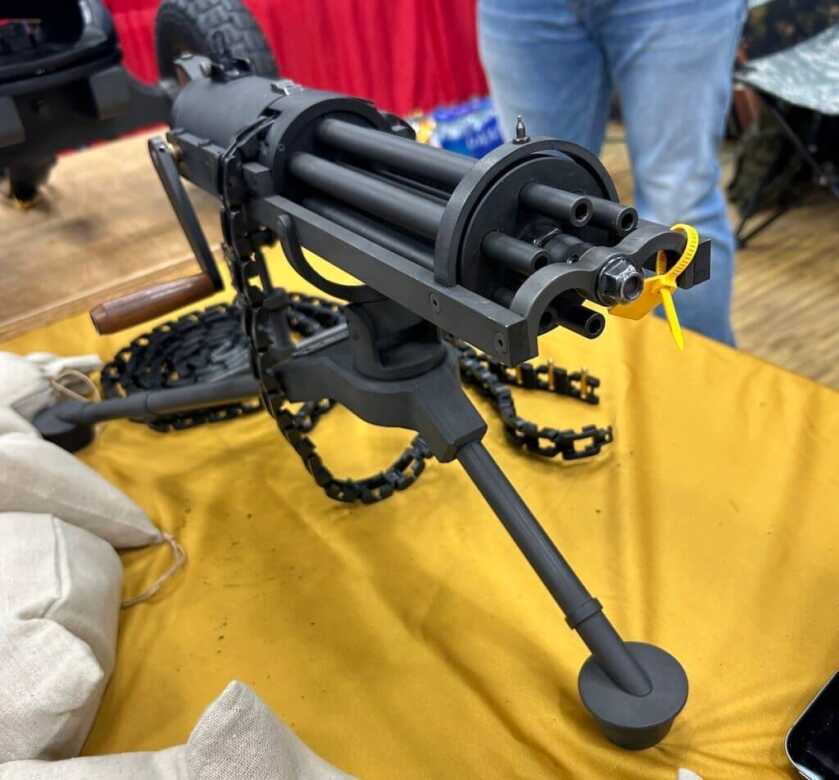 Tippmann's new .22LR Gatling gun.