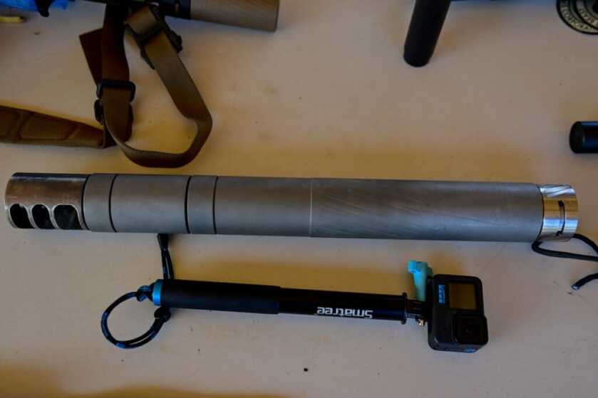 Thunder Beast Arms 50 BMG silencer at CANCON.