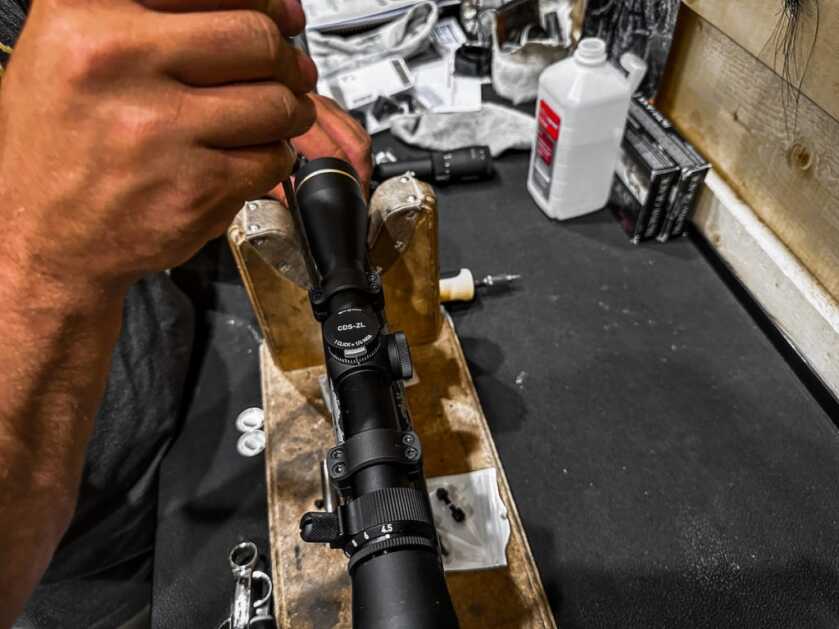 Tested: Browning X-Bolt Speed LR 7mm PRC The 7mm PRC on the tool bench having a Leupold scope installed