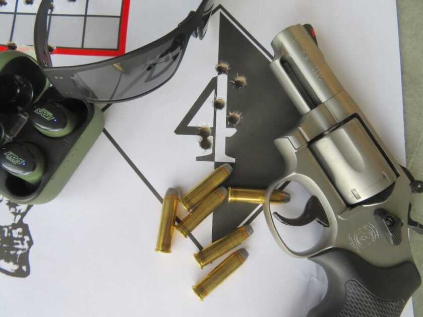 Target and S&W Model 66.