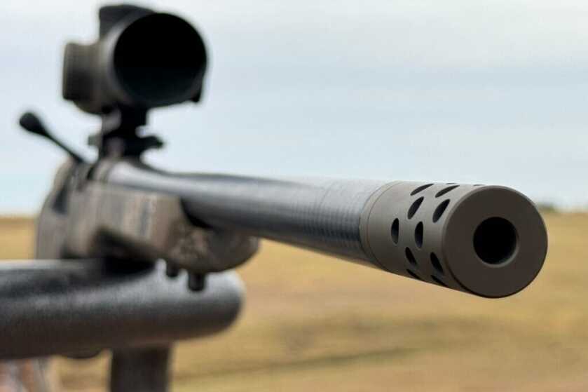 The muzzle brake included with the Premier Divide