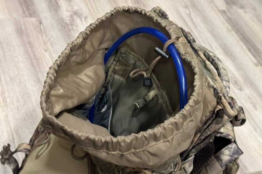 3 - Eberlestock Team Elk V2: Backcountry Hunting Pack Review! Draw string top lid for the main compartment of the Team Elk V2