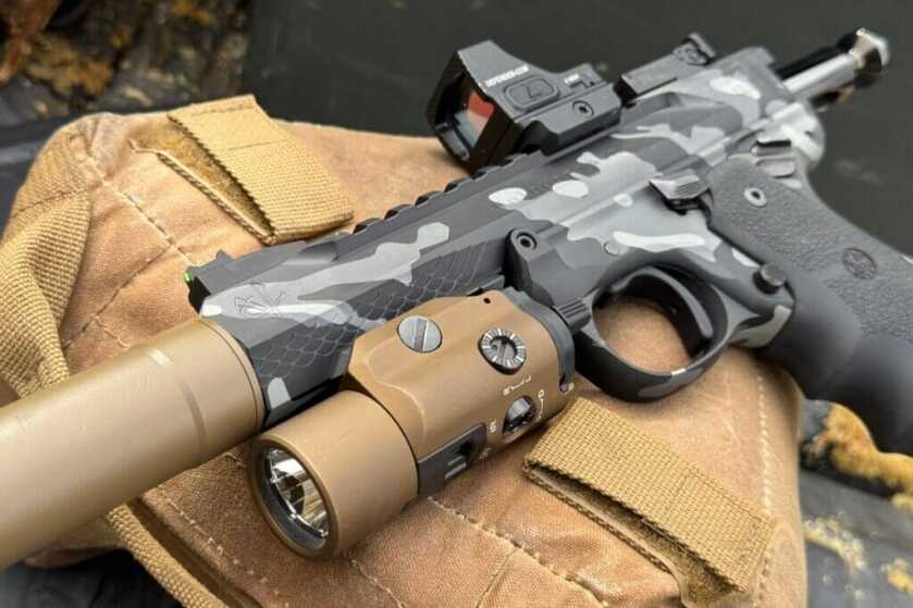 3 - Volquartsen Camo Black Mamba 22LR: Full Pistol Review The perfect night plinking pistol FT Streamlight TLR-VIR II, Vortex Defender CCW, and a suppressor