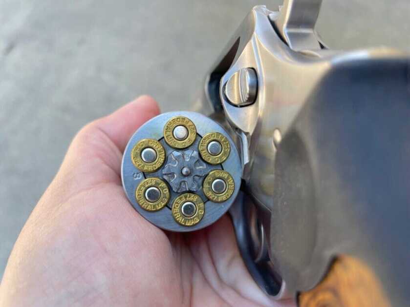 Revolver with 6 rounds chambered