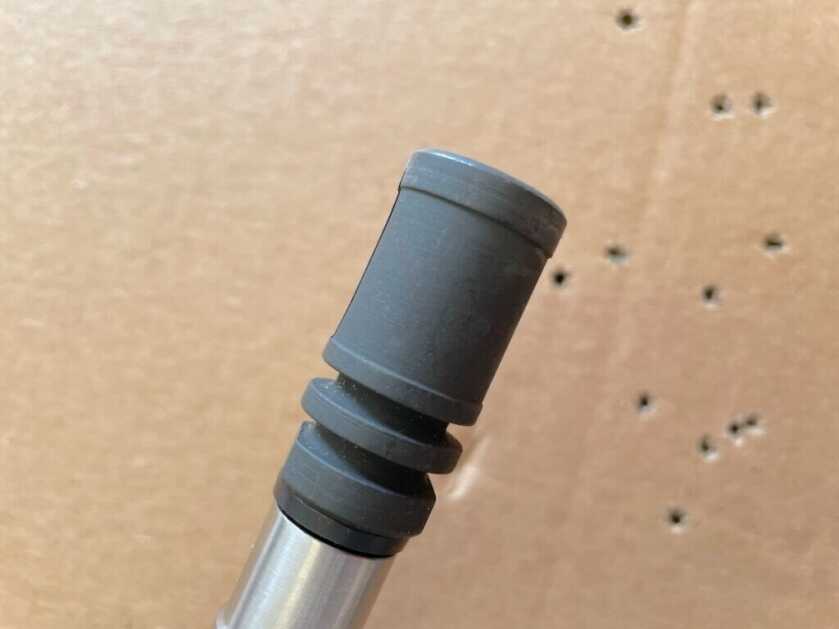 bottom of an M16A2 "birdcage" compensator