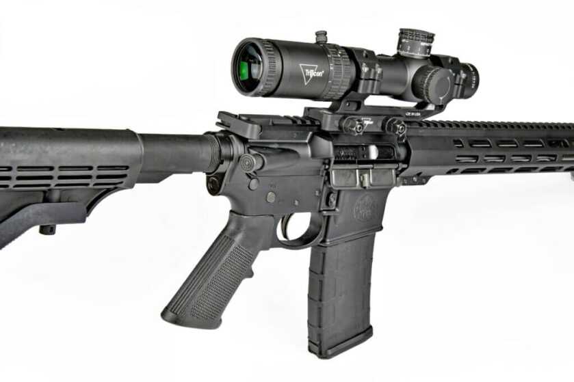 M&P 15 Sport III with Trijicon Credo 1-10x28 riflescope.