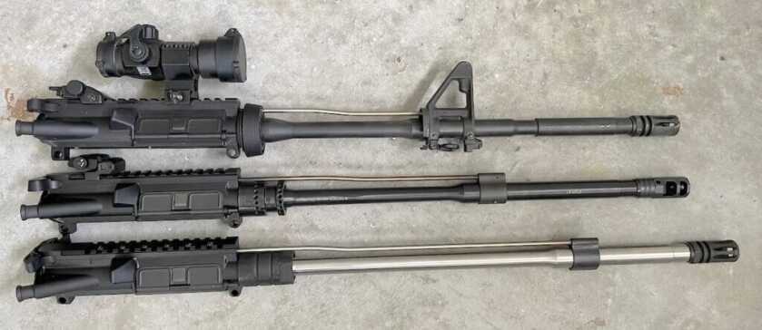 carbine, mid and rifle length ar15 gas systems