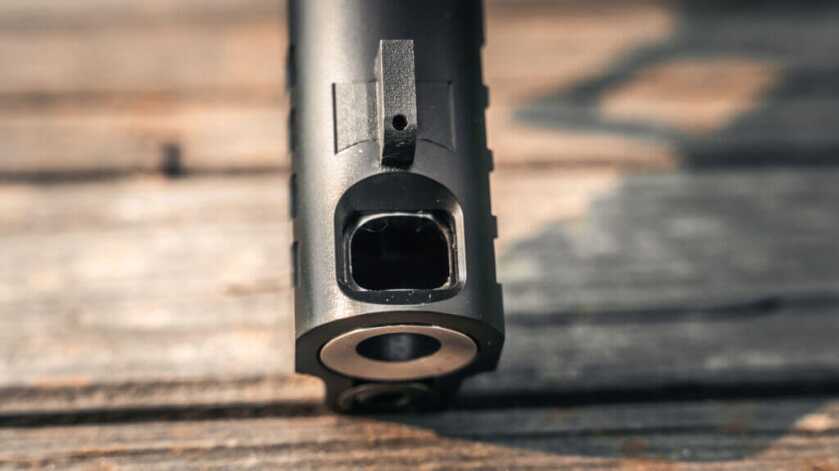 Springfield Armory Prodigy Comp 4.25 showing it's comp or port.